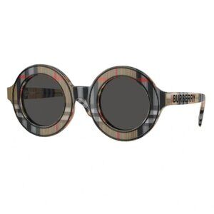 NWT BURBERRY SUNGLASSES VINTAGE CHECK ROUND KIDS EYEWEAR BURBERRY